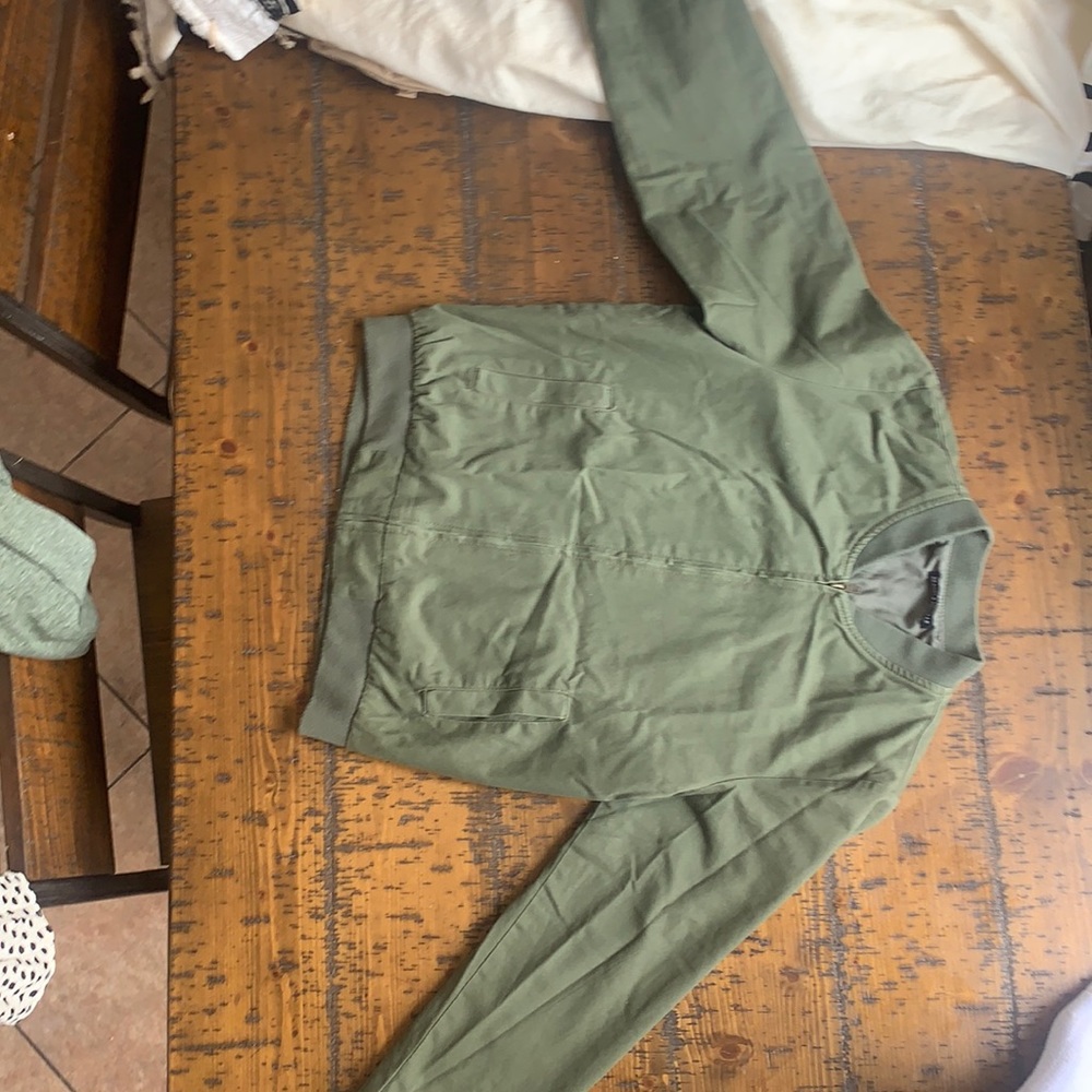 military green jacket never worn